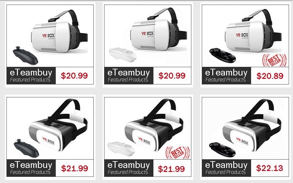מחירי משקפי VR